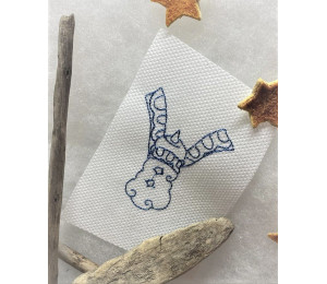 Stickdatei - Schneemann Alphabet Buchstabe Y